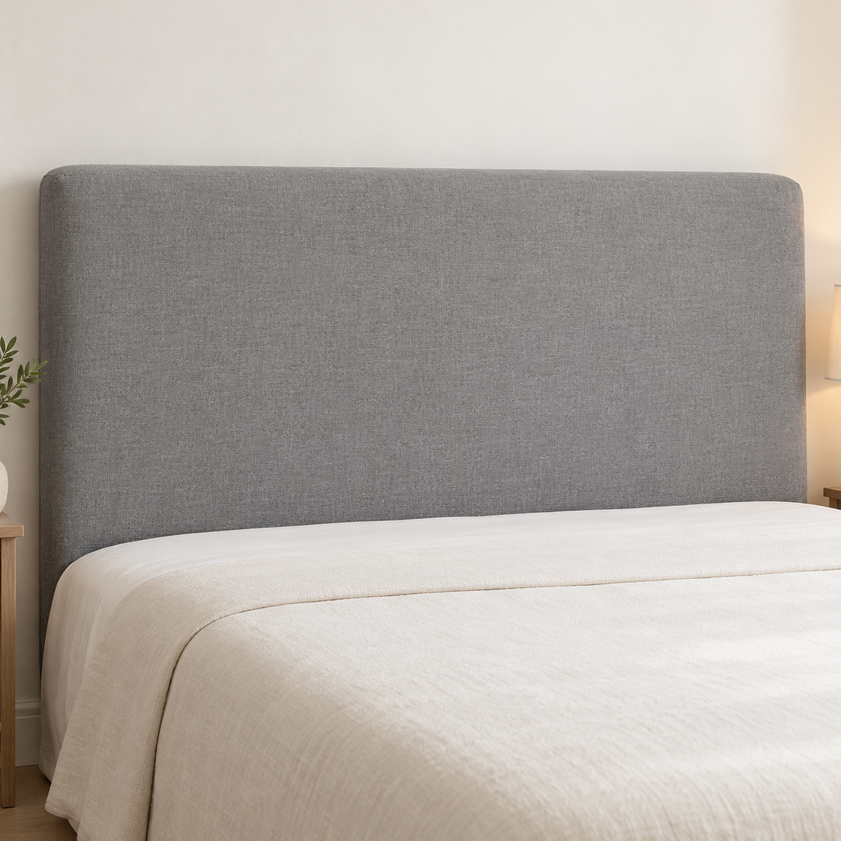 Bed Headboard Cover – Grey
