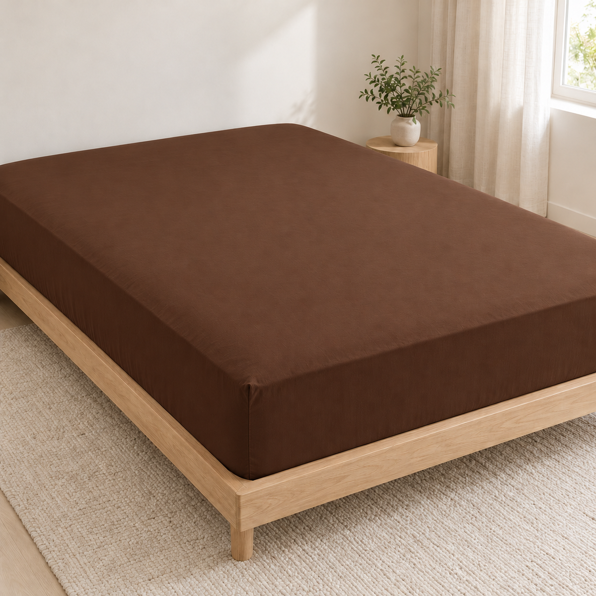 Waterproof Mattress Cover – Brown
